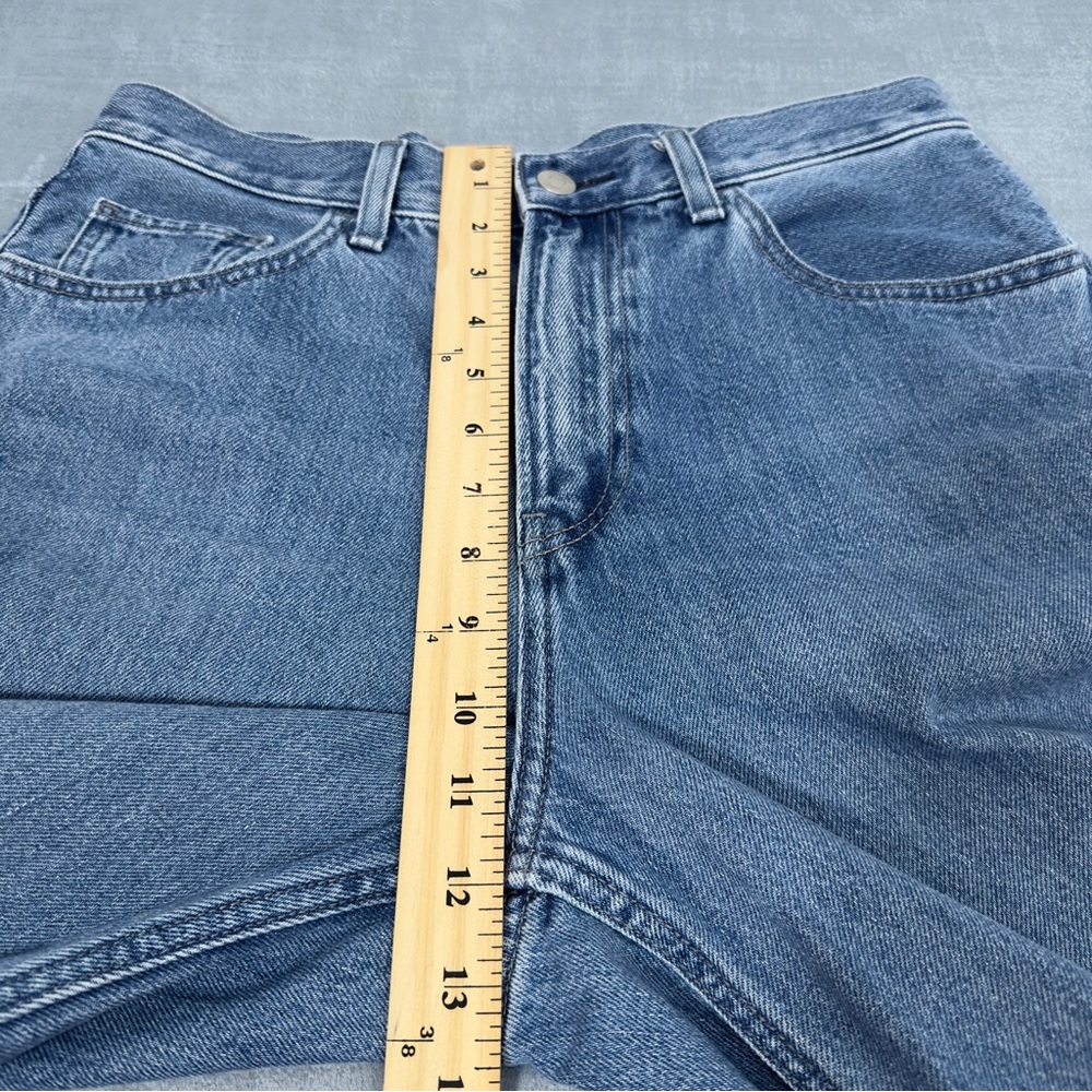 Uniqlo High-Rise Straight Jeans - Light Blue Denim - Picture 12 of 15